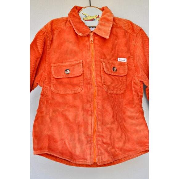 Corduroy Jacket for Kids Toddler Zip Up Burned Orange Italian Boys Jacket 2 y.o. - Picture 6 of 8